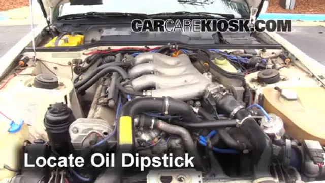 1987 Porsche 944 Turbo 2.5L 4 Cyl. Turbo Huile Vérifier le niveau de l'huile